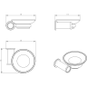 Мыльница LEMARK ЗЕНИТ розовое золото LMA-1631S-BRRG